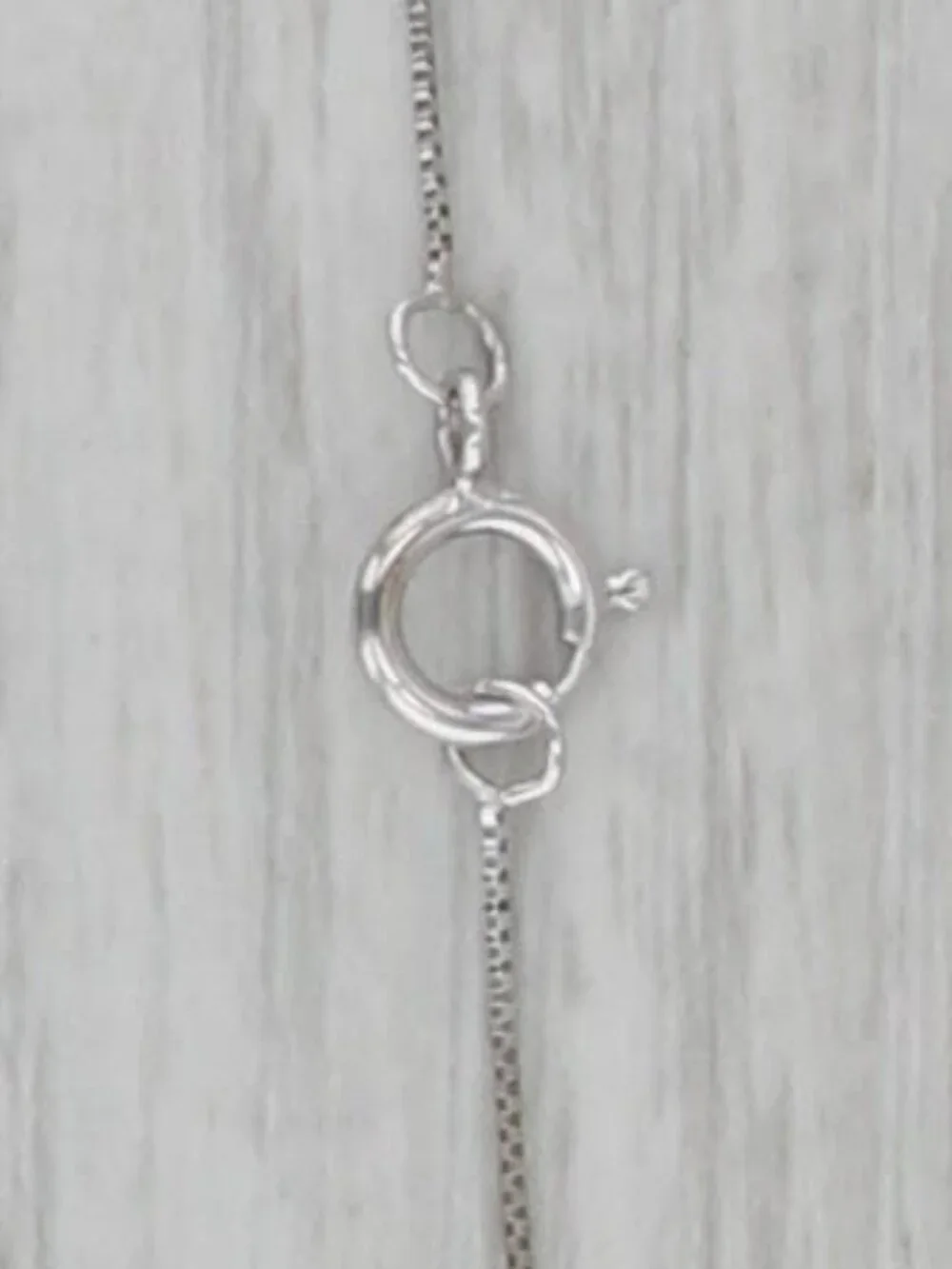0.10ctw Diamond Solitaire Drop Pendant Necklace 10k White Gold 22.75